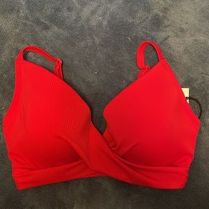 Shade & Shore Red Bikini Top